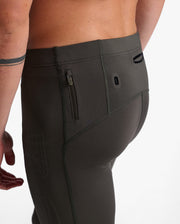 Męskie spodnie kompresyjne do biegania w limitowanej edycji kurkumy w kolorze 2XU LIGHT SPEED
